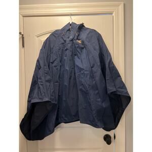 NWOT L.L Bean Unisex Waterproof Hiking Camping Outdoor Raincoat Poncho Sz S Blue